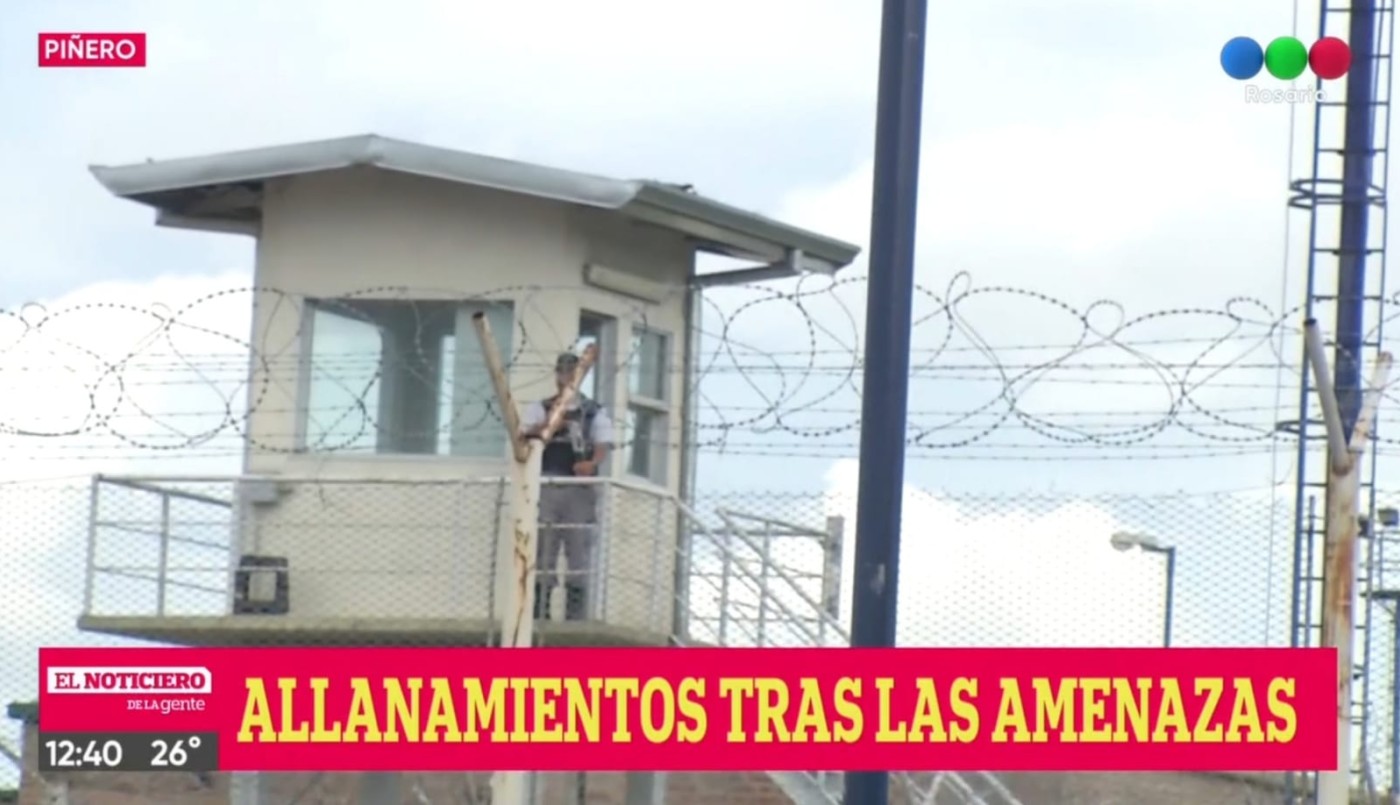 Amenaza a Telefe Rosario: allanaron una celda de la cárcel de Piñero | Rosario y la región