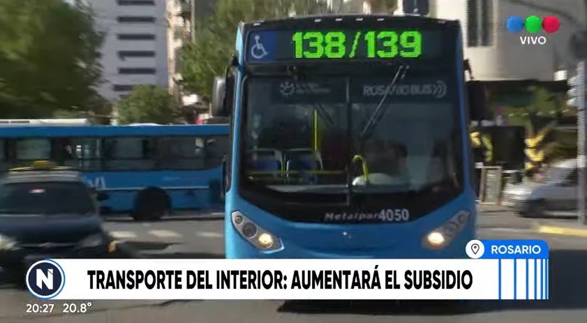 Aumentan los subsidios para el transporte del interior del país | Rosario y la región