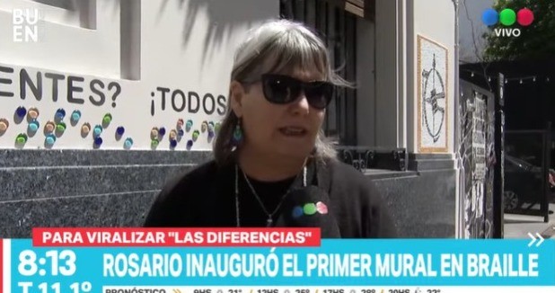 Rosario ya cuenta con su primer mural en braille | Rosario y la región