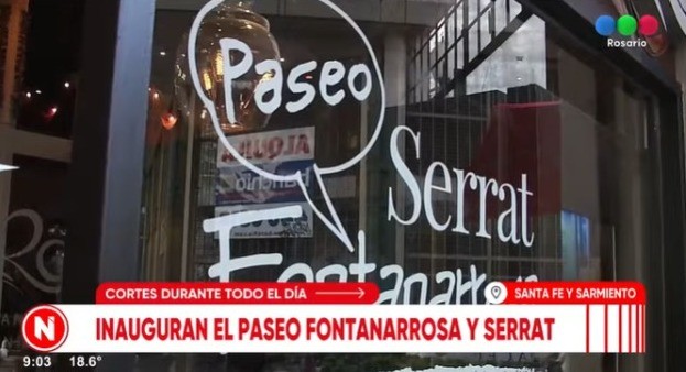Cortes en el microcentro por la presentación de la esquina “Fontanarrosa Serrat” | Rosario y la región