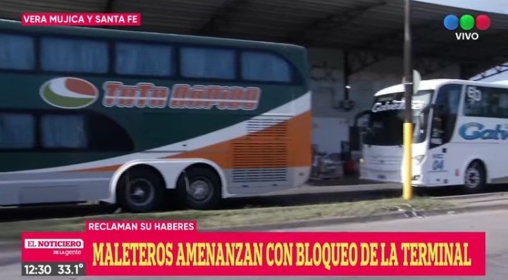 Maleteros bloquen la Terminal de Ómnibus | Rosario y la región