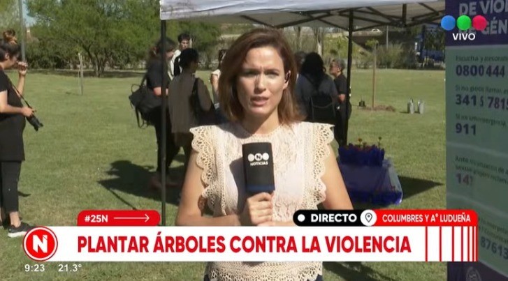 Plantan arboles contra la violencia de género | Rosario y la región