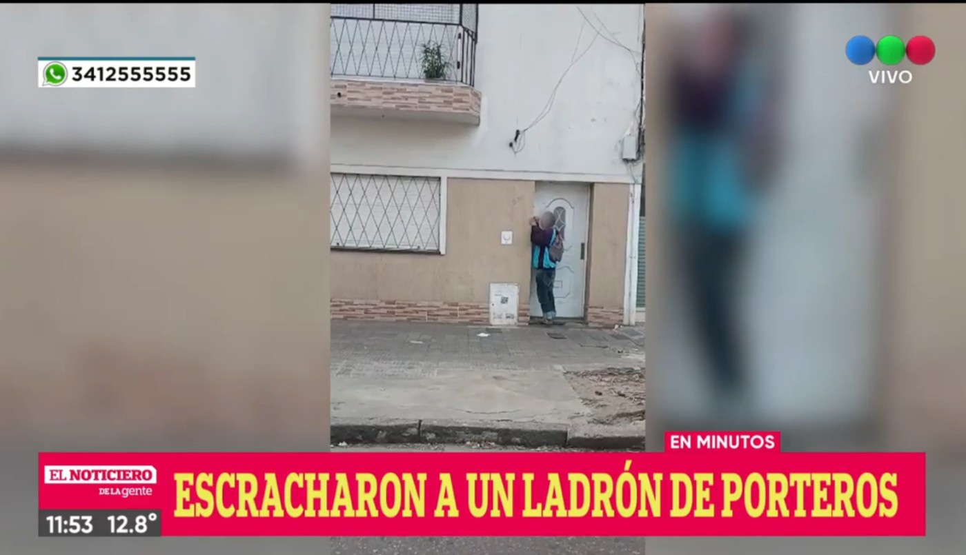Con las manos en la masa: quiso robar un timbre y fue filmado e increpado por un vecino | Información General