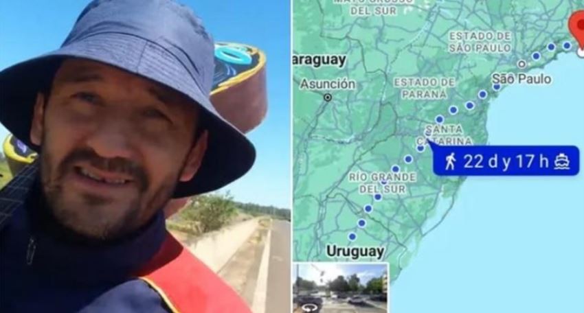 Locura por Boca: un hincha camina hace 25 días rumbo a Río para la final de la Libertadores | Deportes