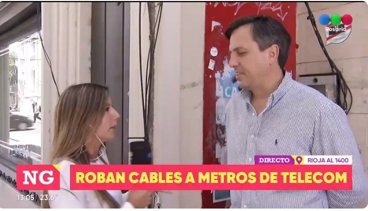 Robaron cables de teléfono en pleno centro y dejaron incomunicada a toda la zona | Información General