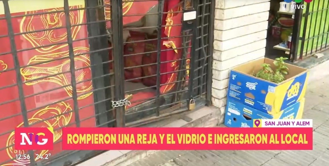 Robaron una carnicería en pleno centro y se llevaron carne y bebidas | Rosario y la región