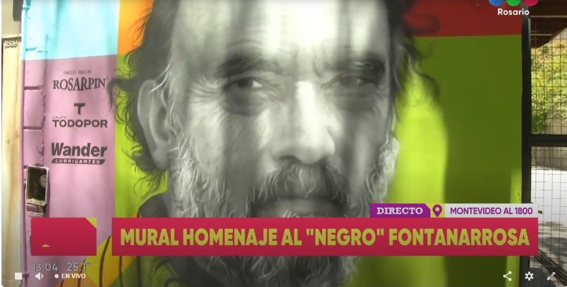 Se inaugura el mural homenaje al "Negro" Fontanarrosa en Montevideo e Italia | Información General