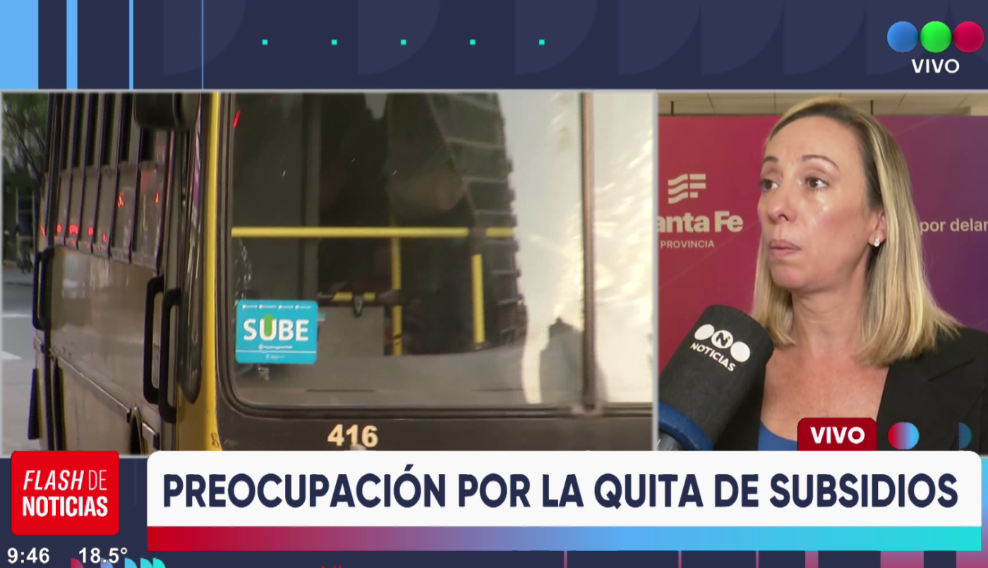 Preocupación de Santa  Fe por la quita de subsidios al transporte | Rosario y la región