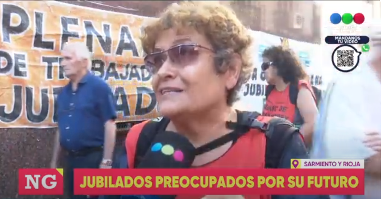 Protesta de jubilados en la puerta de Anses | Rosario y la región