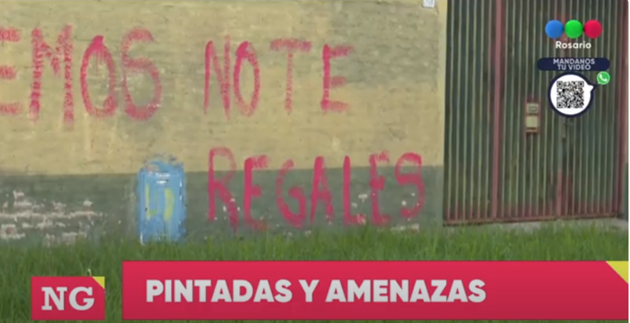 Pintadas amenazantes en barrio Matheu | Rosario y la región