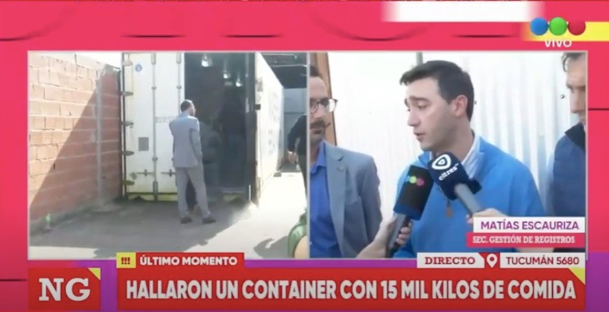 Hallaron un container con 15 toneladas de alimentos en una chatarrería | Rosario y la región