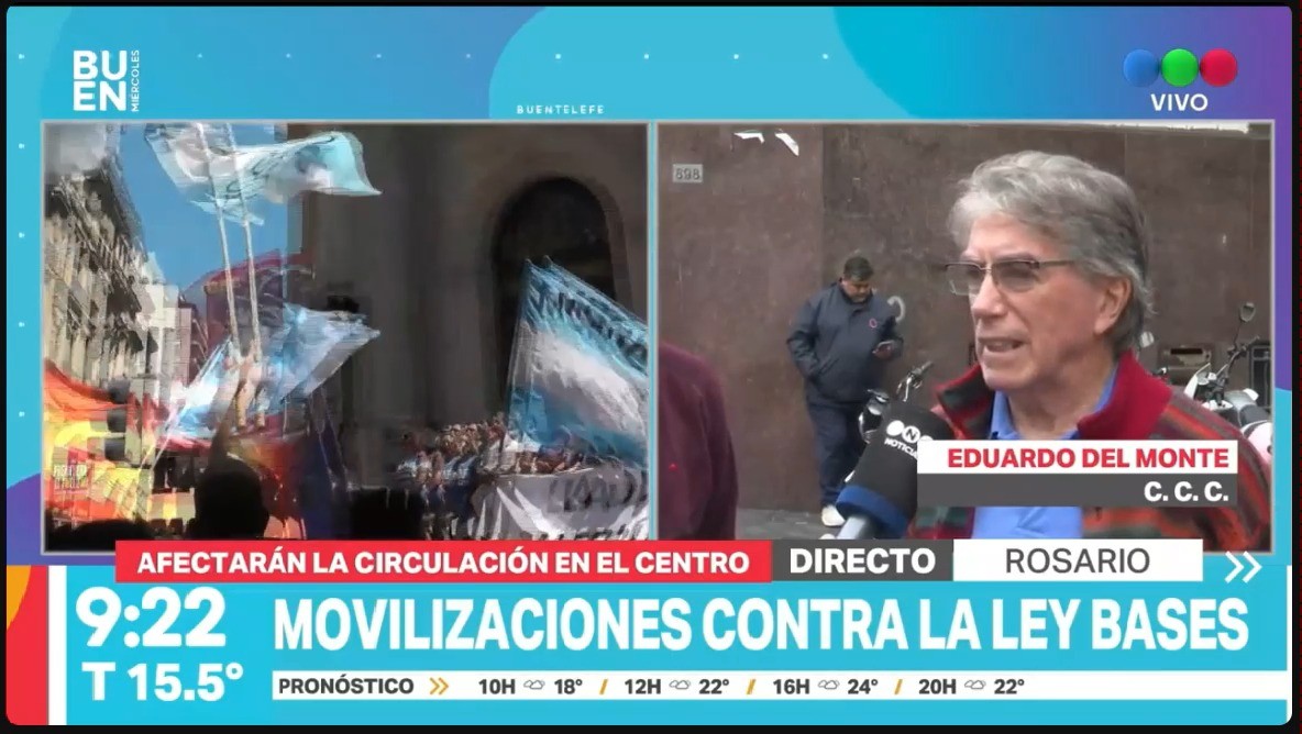 Convocan a una movilización en Rosario en contra de la Ley Bases | Rosario y la región