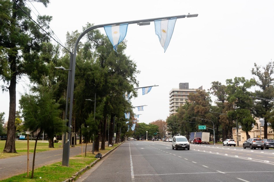 Rosario se viste con los colores patrios para el Día de la Bandera | Rosario y la región