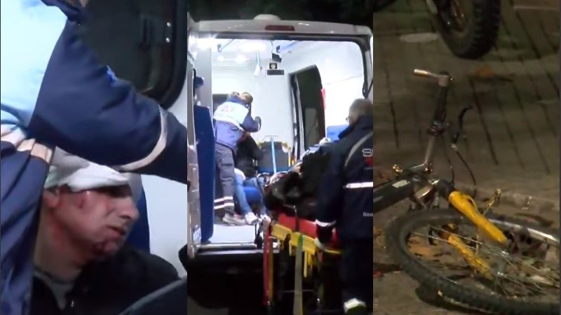 Distintos choques entre motos, bicicleta y taxi en la mañana de Rosario | Rosario y la región