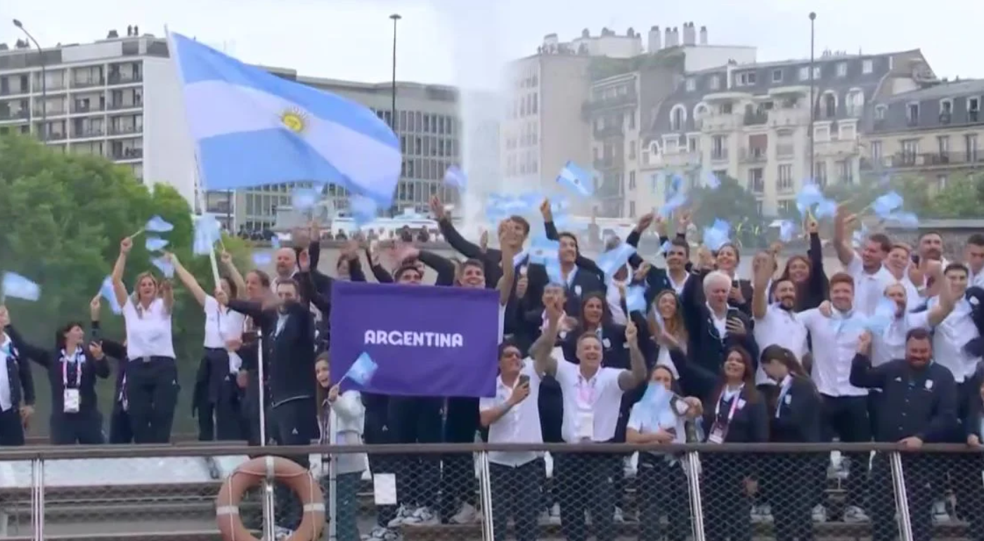 La aparición de la delegación argentina en la ceremonia inaugural de París 2024 | Deportes