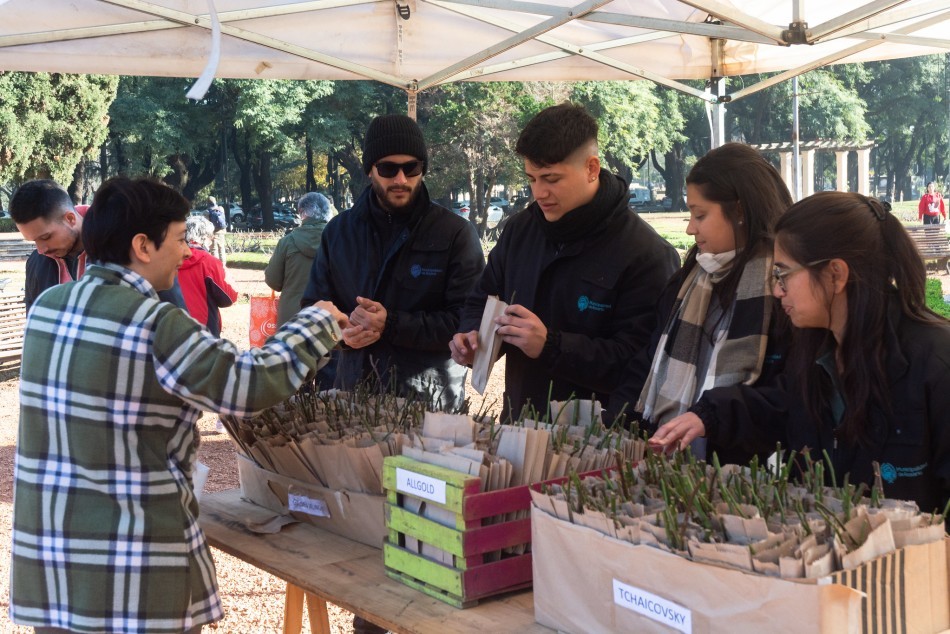 Entregaron casi 20.000 esquejes de rosas en el parque de la Independencia | Rosario y la región