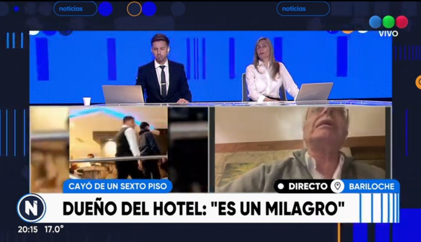 Habló el dueño del hotel del que cayó el alumno rosarino en Bariloche: "Es un milagro" | Rosario y la región