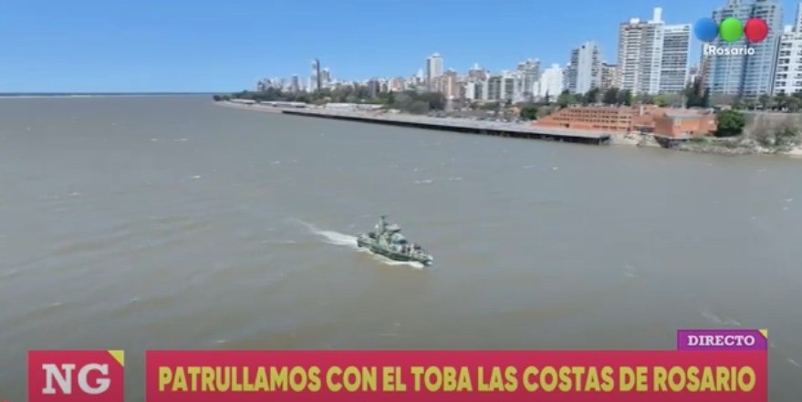 El Toba en acción, patrullamos las costas de ciudad | Rosario y la región