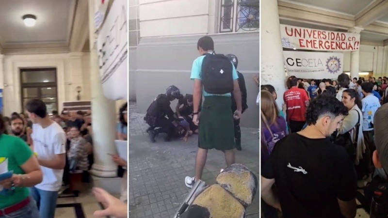 El agresor del estudiante en la asamblea de Ingeniería habría tenido un brote psicótico | Rosario y la región