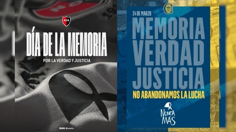 Rosario Central y Newell’s conmemoraron el Día de la Memoria | Rosario y la región