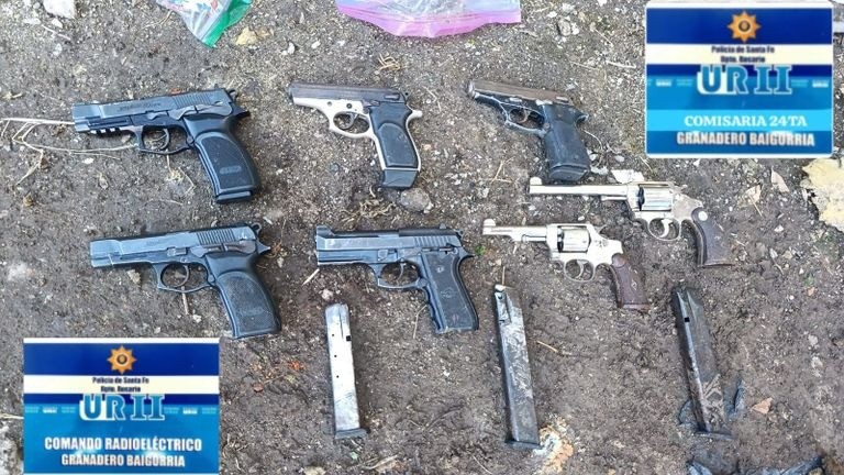 Enterró siete armas de fuego en su patio en Granadero Baigorria y quedó detenido | Rosario y la región