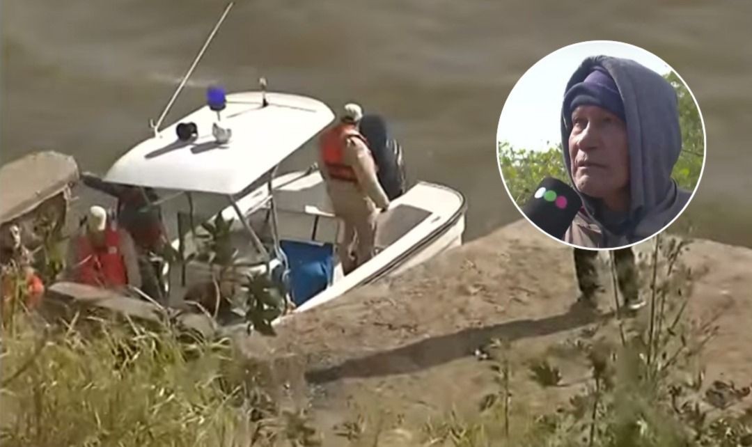Continúa la búsqueda del pescador que cayó al río: el padre denunció la ausencia de buzos y exigió refuerzos en el operativo | Rosario y la región