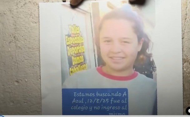 Búsqueda desesperada de Azul, una adolescente de 13 años desaparecida desde ayer | Rosario y la región