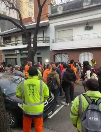 Incidentes y tensión en la puerta del sindicato SUPA | Rosario y la región