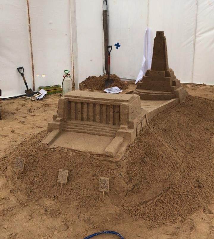 La Florida exhibe su Monumento a la Bandera hecho de arena | Rosario y la región