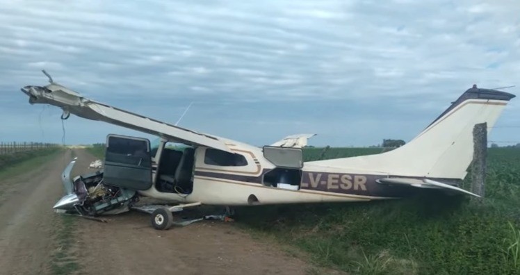 Una avioneta que transportaba droga se estrelló en un campo de Arequito | Rosario y la región