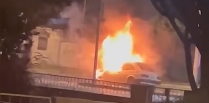 VGG: choque e incendio en la madrugada | Rosario y la región