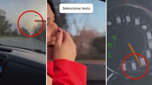 Se filmaron manejando a 180 km/h y desataron repudio en redes | Información General
