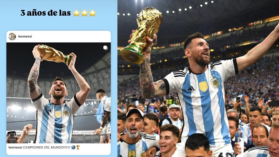 El emotivo posteo de Lionel Messi a tres años de la gloria en Qatar:  "Tres años de las tres estrellas" | Espectáculos
