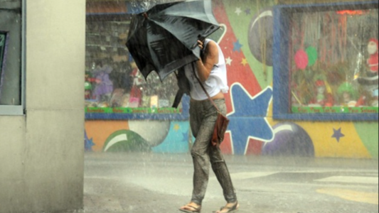 Alerta amarillo por tormentas: fuertes lluvias y ráfagas