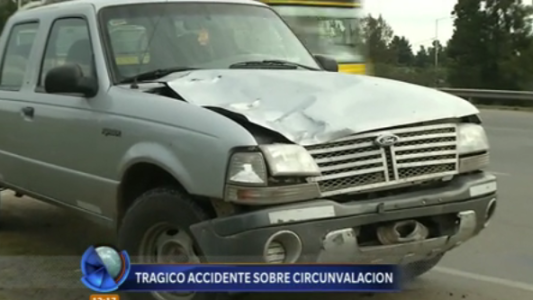 Violento accidente en el puente
