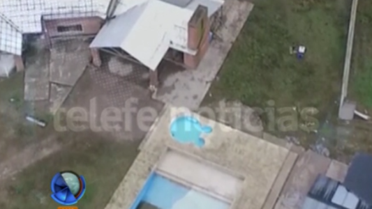 Sobrevuelo a la mansión que estaban construyendo "Los Monos"