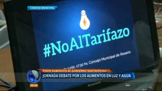 Jornada de debate en el Concejo Municipal contra los tarifazos de luz y agua