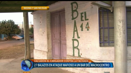 Un bar recibió 27 disparos en un ataque mafioso