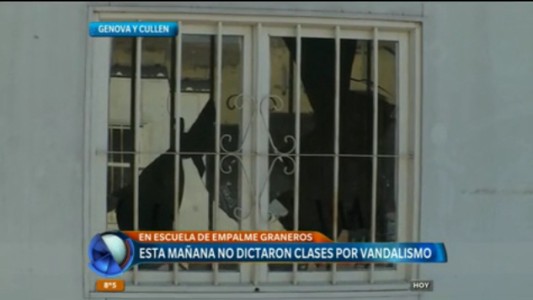 Una escuela de Empalme Graneros fue nuevamente blanco del vandalismo