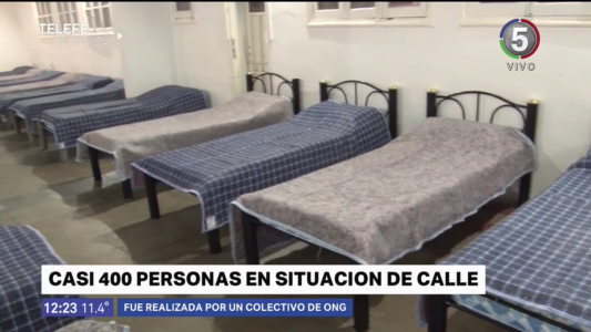 Casi 400 personas viven actualmente en situación de calle en Rosario