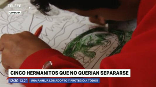 La emotiva historia de una pareja cordobesa que adoptó a cinco hermanitos jujeños