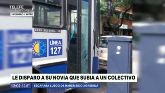 Un joven le disparó a un colectivo en el que huía su novia