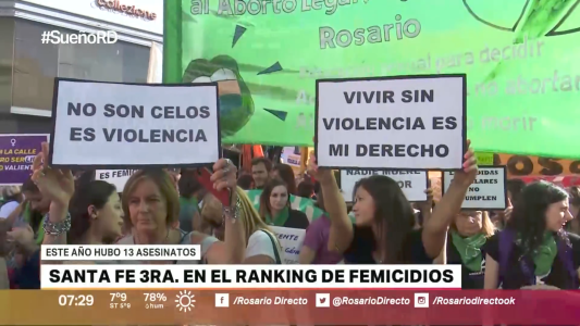 #NiUnaMenos: Santa Fe es la tercera provincia en cantidad de femicidios