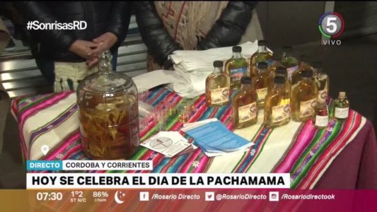 Celebración de la Pachamama: caña con ruda para empezar el mes de agosto