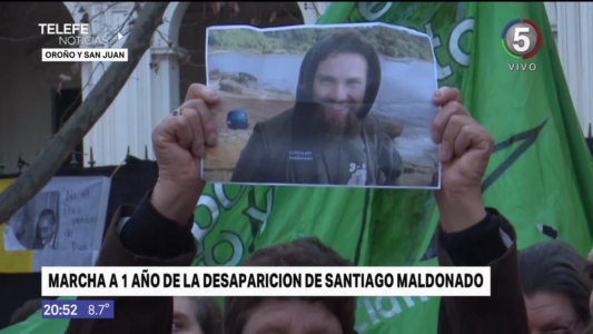 Rosario se sumó al reclamo de justicia a un año de la desaparición de Santiago Maldonado