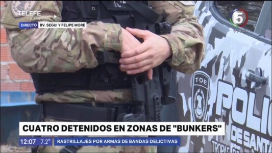 Múltiples allanamientos y rastrillajes en casillas de Villa Banana