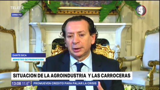 Dante Sica mano a mano con Telefe Noticias