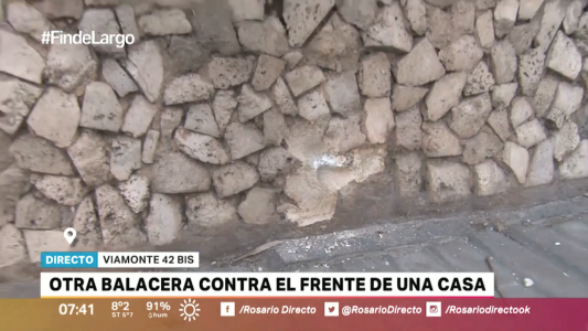 Balaceras: otro ataque en el frente de una vivienda