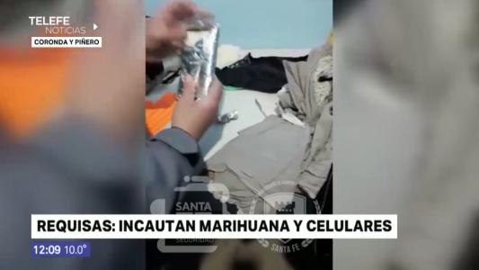 Requisas: incautaron marihuana y celulares