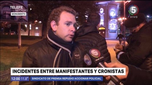 Incidentes en el 21A: manifestantes agredieron a periodistas locales